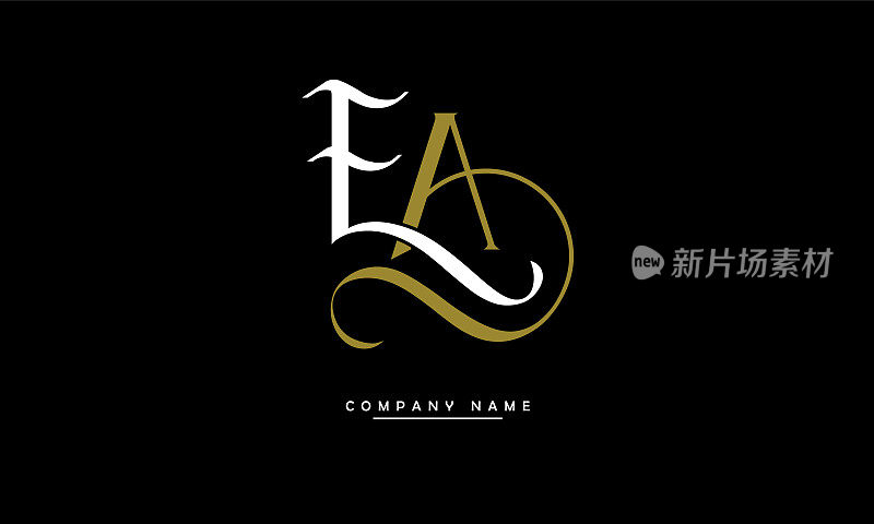 AE, EA抽象字母标志字母组合